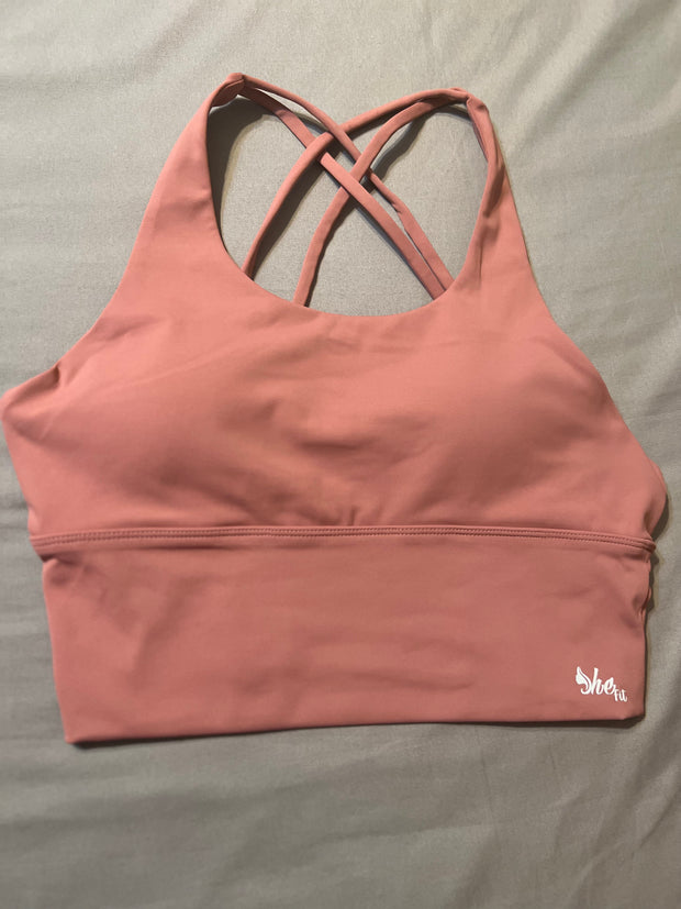 Skye fitness bra Blue or Blush Pink